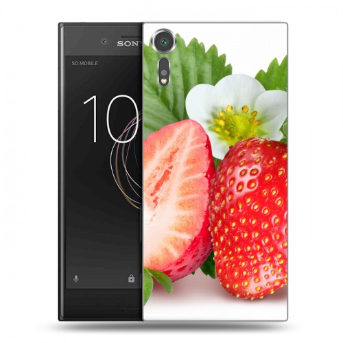 Дизайнерский пластиковый чехол для Sony Xperia XZs Клубника