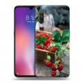 Дизайнерский силиконовый с усиленными углами чехол для Xiaomi Mi9 Клубника