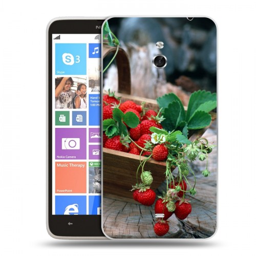 Дизайнерский пластиковый чехол для Nokia Lumia 1320 Клубника