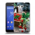 Дизайнерский пластиковый чехол для Sony Xperia E4g Клубника