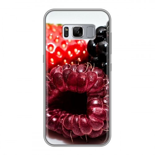 Дизайнерский силиконовый чехол для Samsung Galaxy S8 Plus Клубника