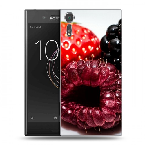 Дизайнерский пластиковый чехол для Sony Xperia XZs Клубника