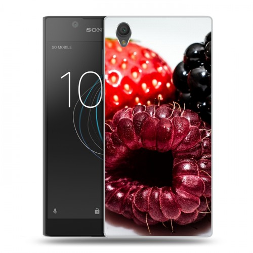 Дизайнерский пластиковый чехол для Sony Xperia L1 Клубника