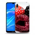 Дизайнерский пластиковый чехол для Huawei Y6 (2019) Клубника