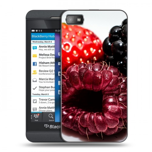 Дизайнерский пластиковый чехол для BlackBerry Z10 Клубника