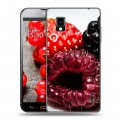 Дизайнерский пластиковый чехол для LG Optimus G Клубника