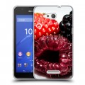 Дизайнерский пластиковый чехол для Sony Xperia E4g Клубника