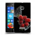 Дизайнерский пластиковый чехол для Microsoft Lumia 435 Клубника