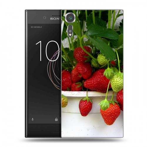 Дизайнерский пластиковый чехол для Sony Xperia XZs Клубника