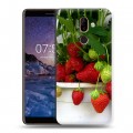 Дизайнерский пластиковый чехол для Nokia 7 Plus Клубника