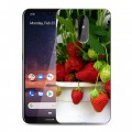 Дизайнерский силиконовый чехол для Nokia 3.2 Клубника