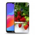 Дизайнерский пластиковый чехол для Huawei Honor 8A Клубника