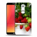 Дизайнерский пластиковый чехол для LG Optimus G2 Клубника