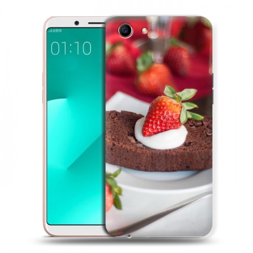 Дизайнерский пластиковый чехол для OPPO A83 Клубника