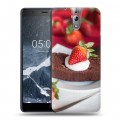 Дизайнерский силиконовый чехол для Nokia 3.1 Клубника