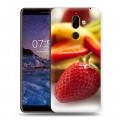 Дизайнерский пластиковый чехол для Nokia 7 Plus Клубника