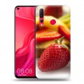 Дизайнерский пластиковый чехол для Huawei Nova 4 Клубника