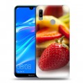 Дизайнерский пластиковый чехол для Huawei Y6 (2019) Клубника