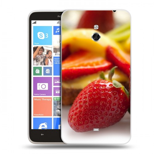 Дизайнерский пластиковый чехол для Nokia Lumia 1320 Клубника