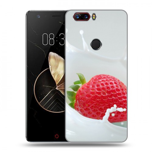 Дизайнерский пластиковый чехол для ZTE Nubia Z17 Клубника