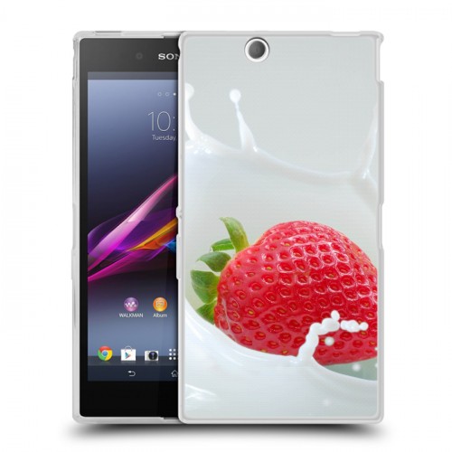 Дизайнерский пластиковый чехол для Sony Xperia Z Ultra  Клубника