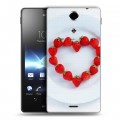 Дизайнерский пластиковый чехол для Sony Xperia TX Клубника