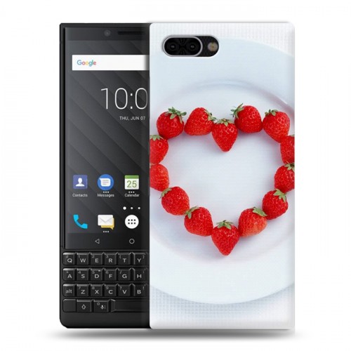 Дизайнерский пластиковый чехол для BlackBerry KEY2 Клубника
