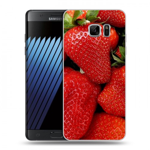 Дизайнерский пластиковый чехол для Samsung Galaxy Note 7 Клубника