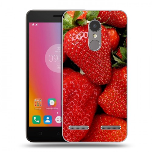 Дизайнерский пластиковый чехол для Lenovo K6 Клубника