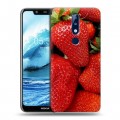 Дизайнерский силиконовый чехол для Nokia 5.1 Plus Клубника