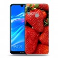 Дизайнерский пластиковый чехол для Huawei Y6 (2019) Клубника