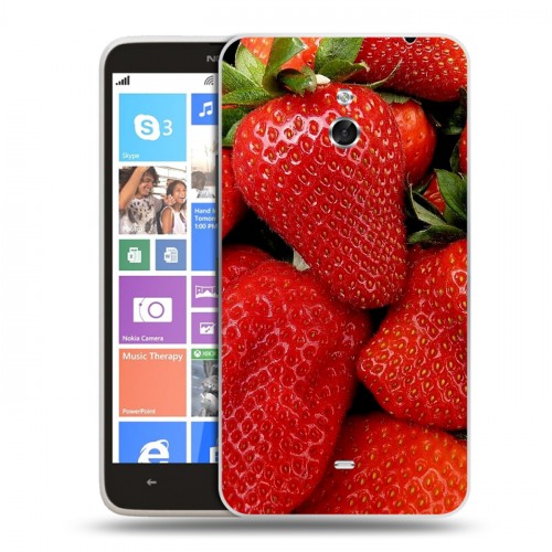 Дизайнерский пластиковый чехол для Nokia Lumia 1320 Клубника