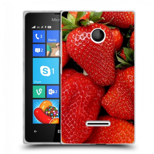 Дизайнерский пластиковый чехол для Microsoft Lumia 435 Клубника