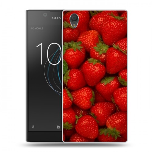 Дизайнерский пластиковый чехол для Sony Xperia L1 Клубника