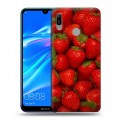 Дизайнерский пластиковый чехол для Huawei Y6 (2019) Клубника