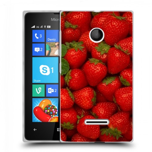 Дизайнерский пластиковый чехол для Microsoft Lumia 435 Клубника