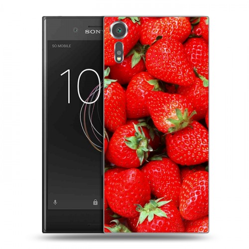 Дизайнерский пластиковый чехол для Sony Xperia XZs Клубника