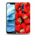 Дизайнерский силиконовый чехол для Nokia 5.1 Plus Клубника