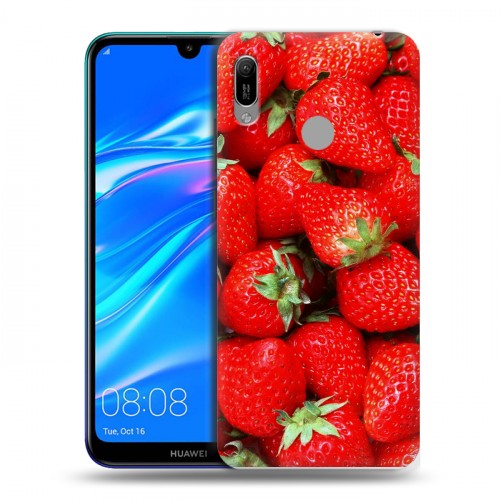 Дизайнерский пластиковый чехол для Huawei Y6 (2019) Клубника