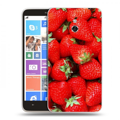 Дизайнерский пластиковый чехол для Nokia Lumia 1320 Клубника