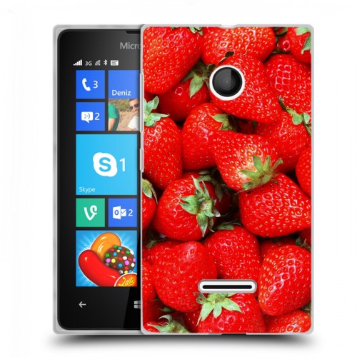 Дизайнерский пластиковый чехол для Microsoft Lumia 435 Клубника