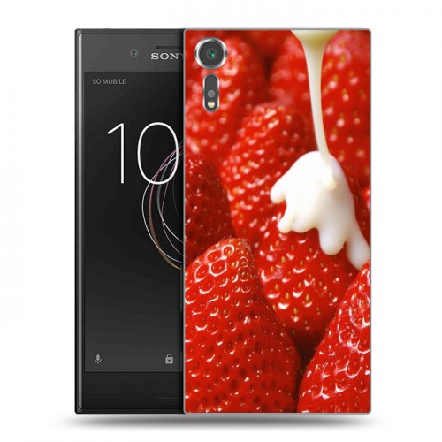 Дизайнерский пластиковый чехол для Sony Xperia XZs Клубника