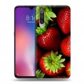 Дизайнерский силиконовый с усиленными углами чехол для Xiaomi Mi9 Клубника