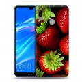 Дизайнерский пластиковый чехол для Huawei Y6 (2019) Клубника