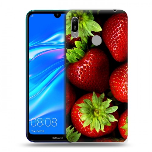 Дизайнерский пластиковый чехол для Huawei Y6 (2019) Клубника