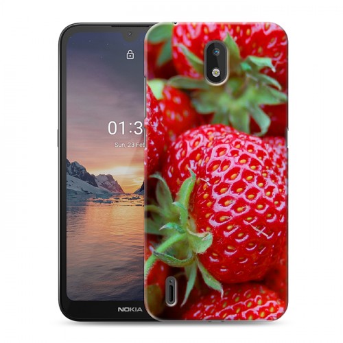 Дизайнерский силиконовый чехол для Nokia 1.3 Клубника