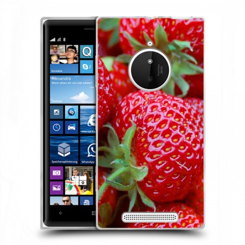 Дизайнерский пластиковый чехол для Nokia Lumia 830 Клубника