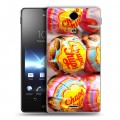 Дизайнерский пластиковый чехол для Sony Xperia TX Конфеты