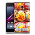 Дизайнерский силиконовый чехол для Sony Xperia E1 Конфеты