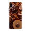 Дизайнерский силиконовый чехол для Iphone x10 Конфеты